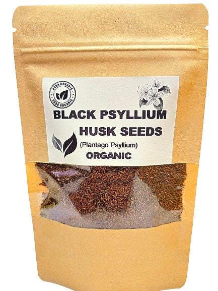 Black psyllium husk seeds | plantago psyllium | black psyllium husk whole seeds | dried seeds | organic herbs | herba