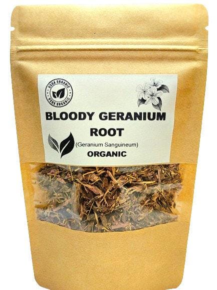Bloody geranium root | geranium sanguineum | geranium root tea | herbal tea | dried root | organic herbs | herba | tea