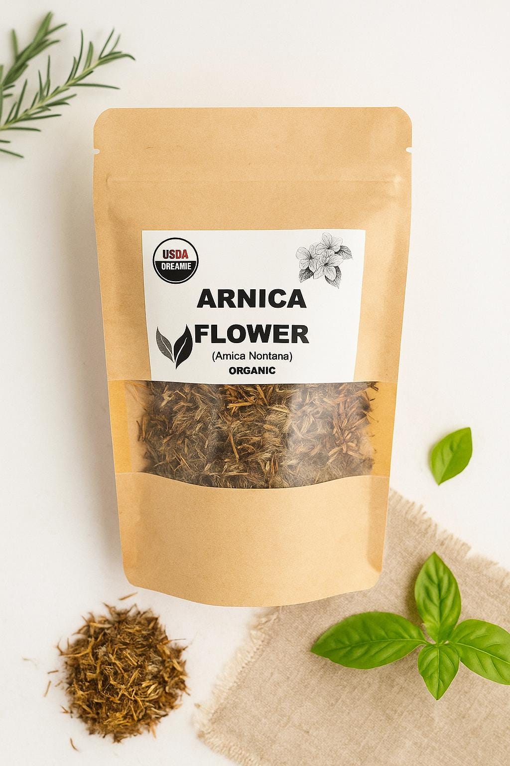 Arnica flower | arnica montana | heterotheca inuloides | dried herbs | herbal tea | herbal products | bulk herb | herbal remedy